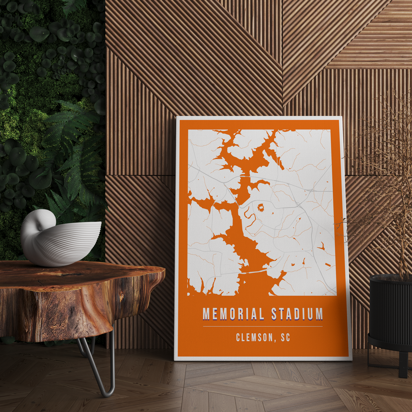 Memorial Stadium Map Poster | Clemson