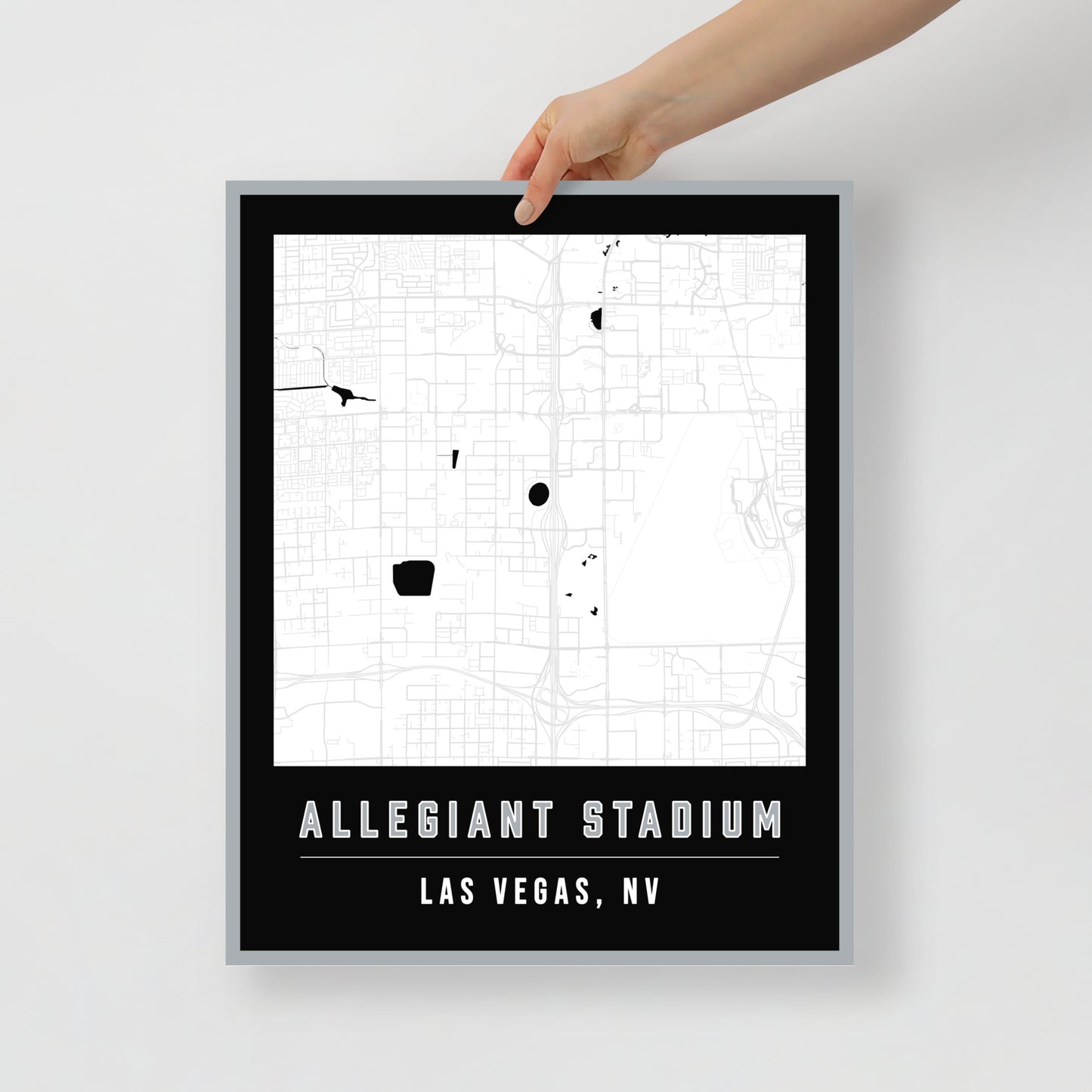 Allegiant Stadium Map Poster | Las Vegas
