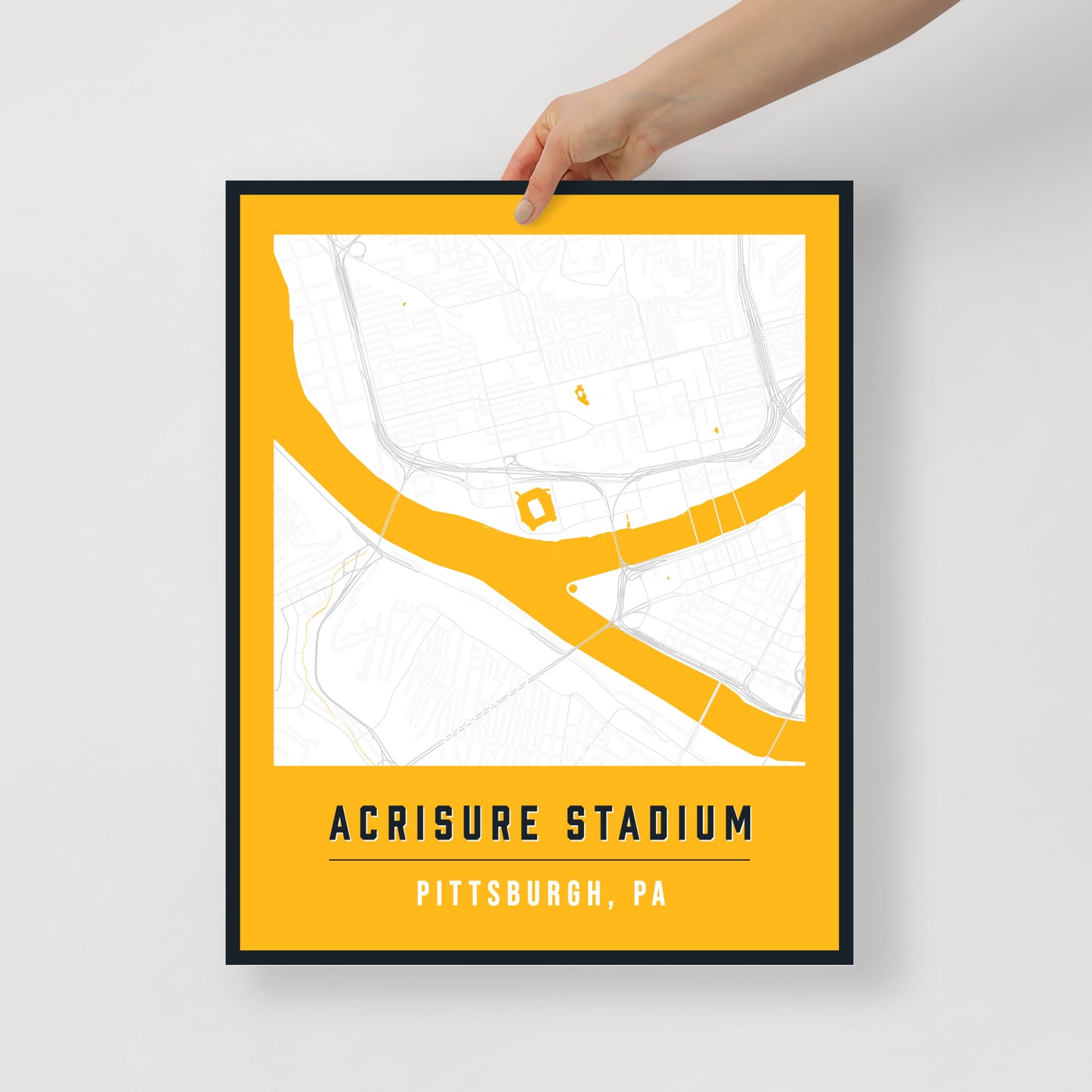 Acrisure Stadium Map Poster | Pittsburgh