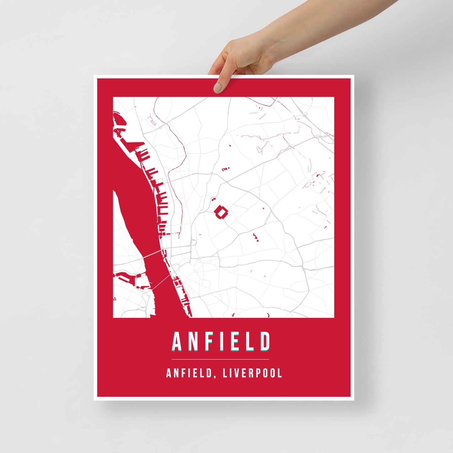 Anfield Map Poster | Liverpool