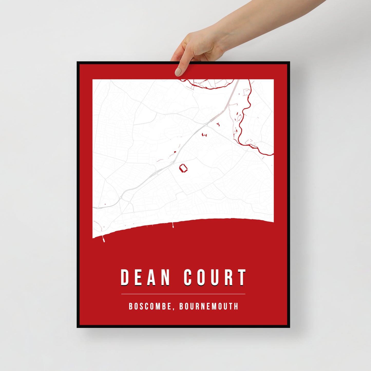 Dean Court Map Poster | Bournemouth