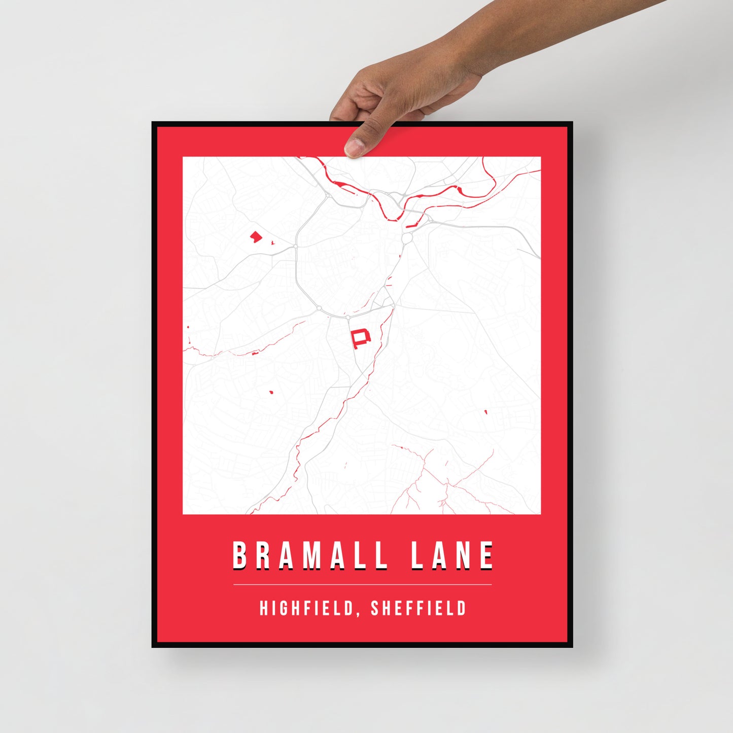 Bramall Lane Map Poster | Sheffield