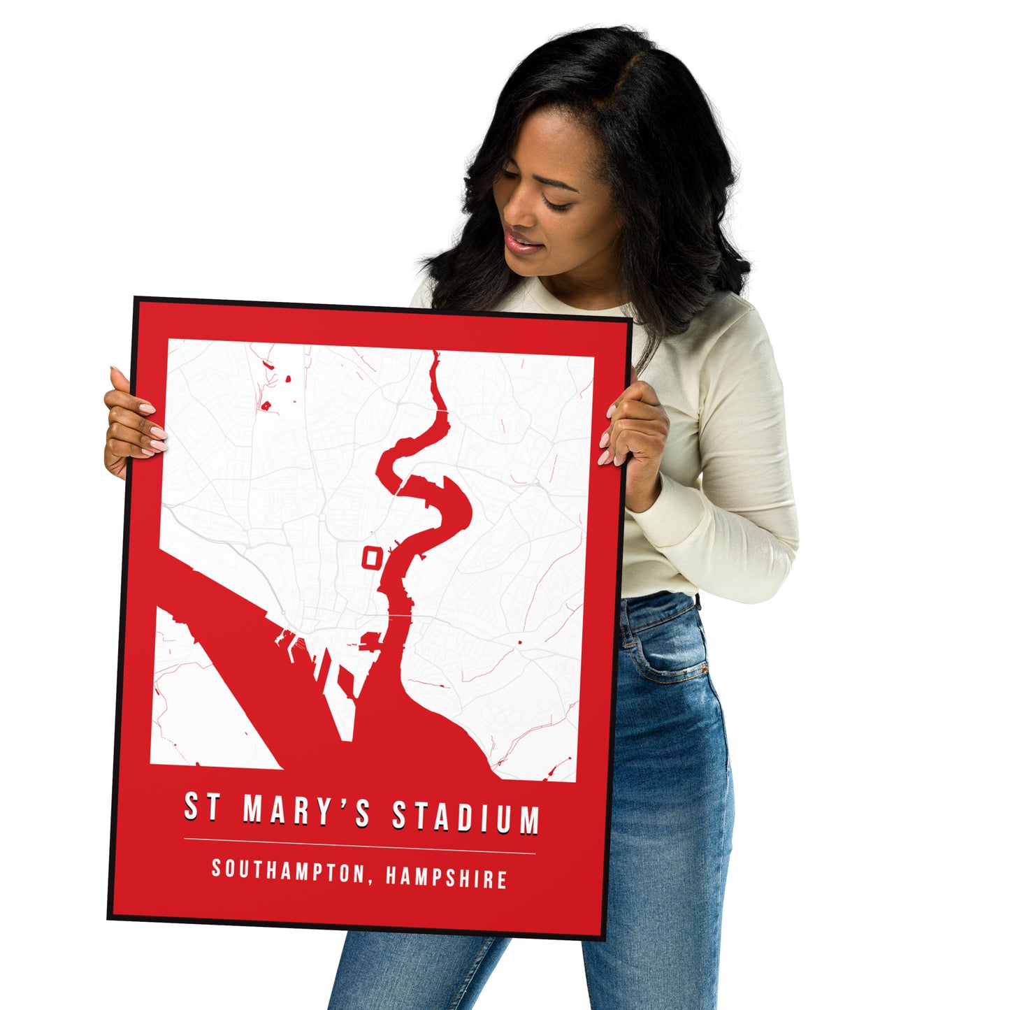 St Mary's Stadium Map Poster | Southampton