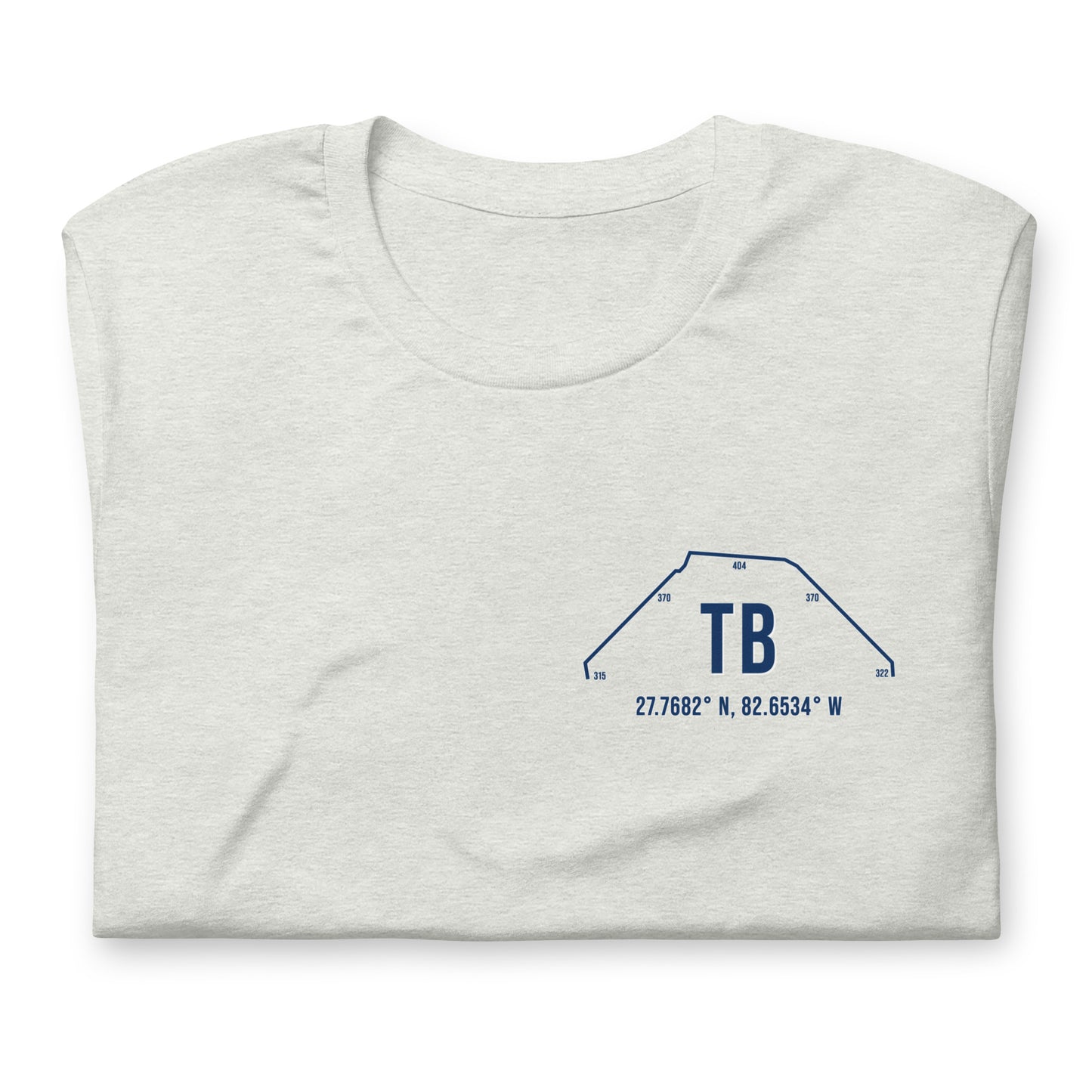 Unisex TB Outfield Wall T-Shirt | Navy | White