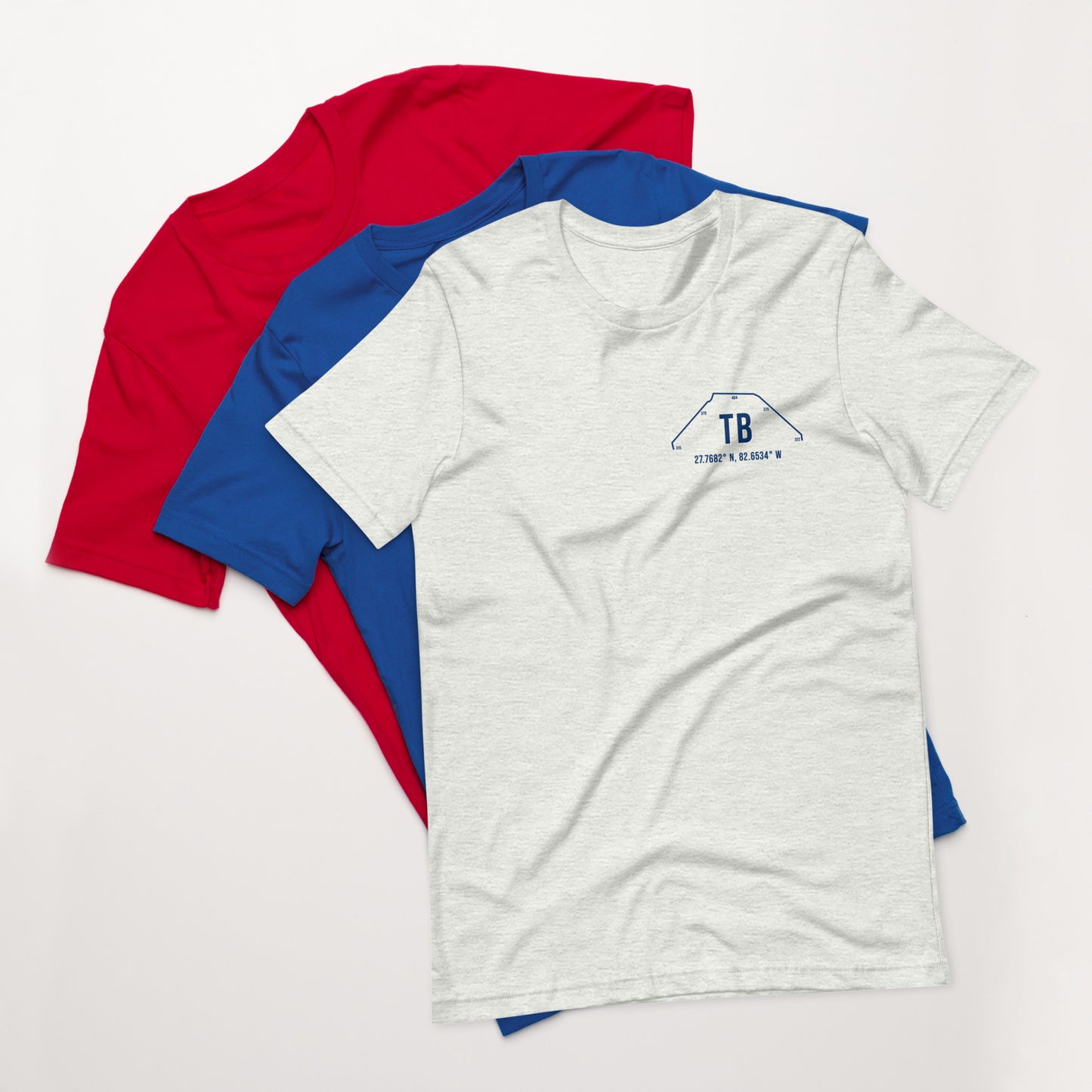 Unisex TB Outfield Wall T-Shirt | Navy | White