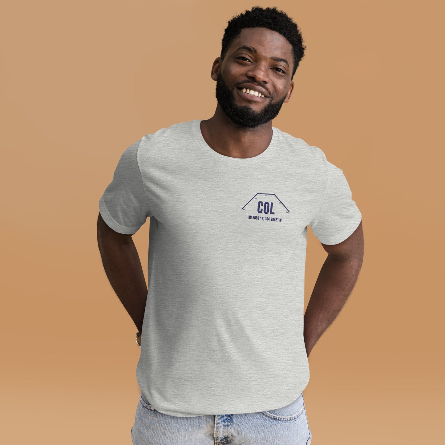 Unisex COL Outfield Wall T-Shirt | Black | Gray