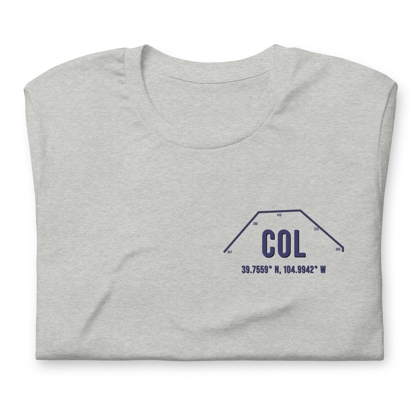 Unisex COL Outfield Wall T-Shirt | Black | Gray