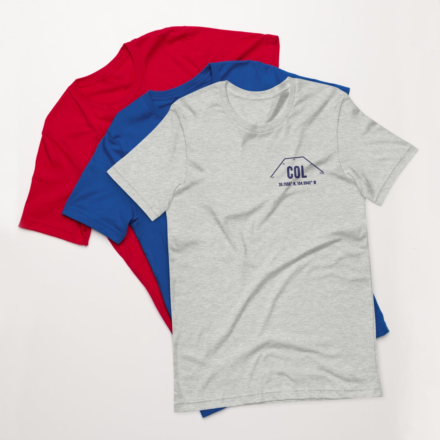 Unisex COL Outfield Wall T-Shirt | Black | Gray