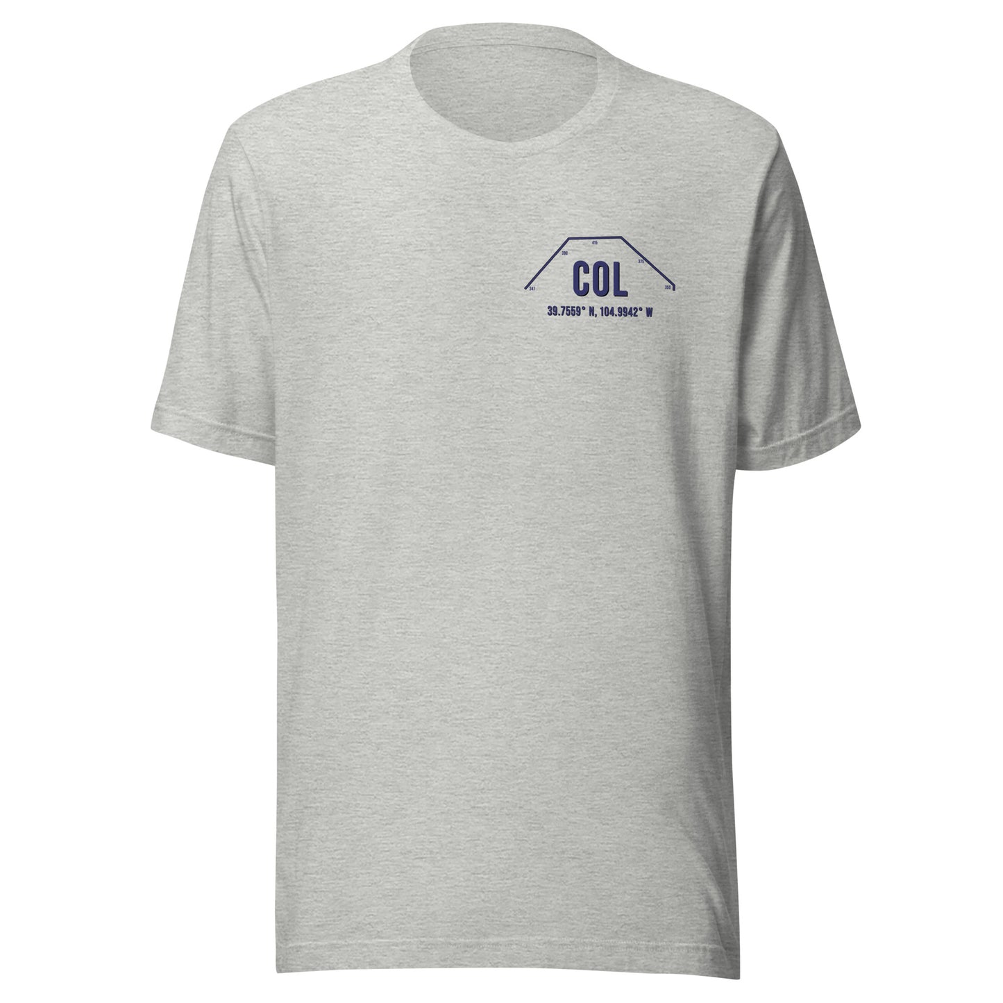 Unisex COL Outfield Wall T-Shirt | Black | Gray
