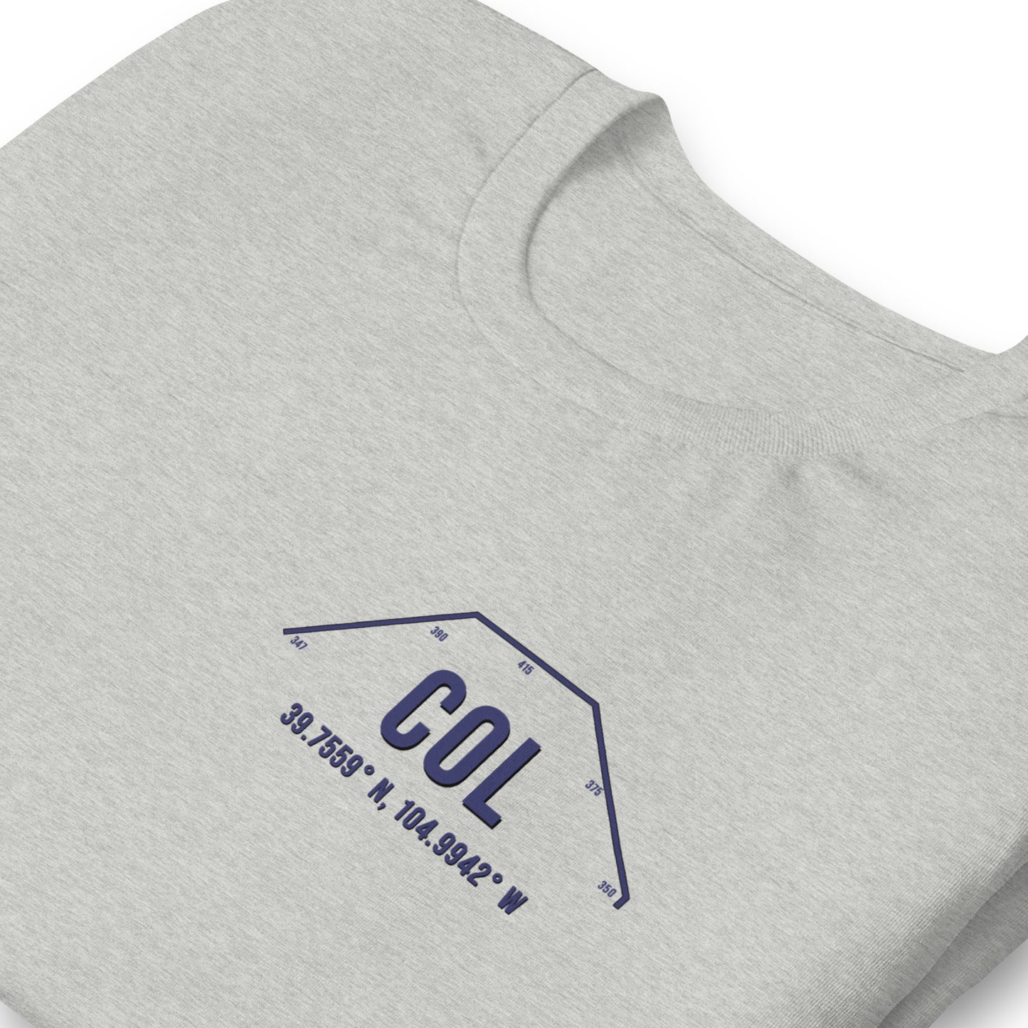 Unisex COL Outfield Wall T-Shirt | Black | Gray