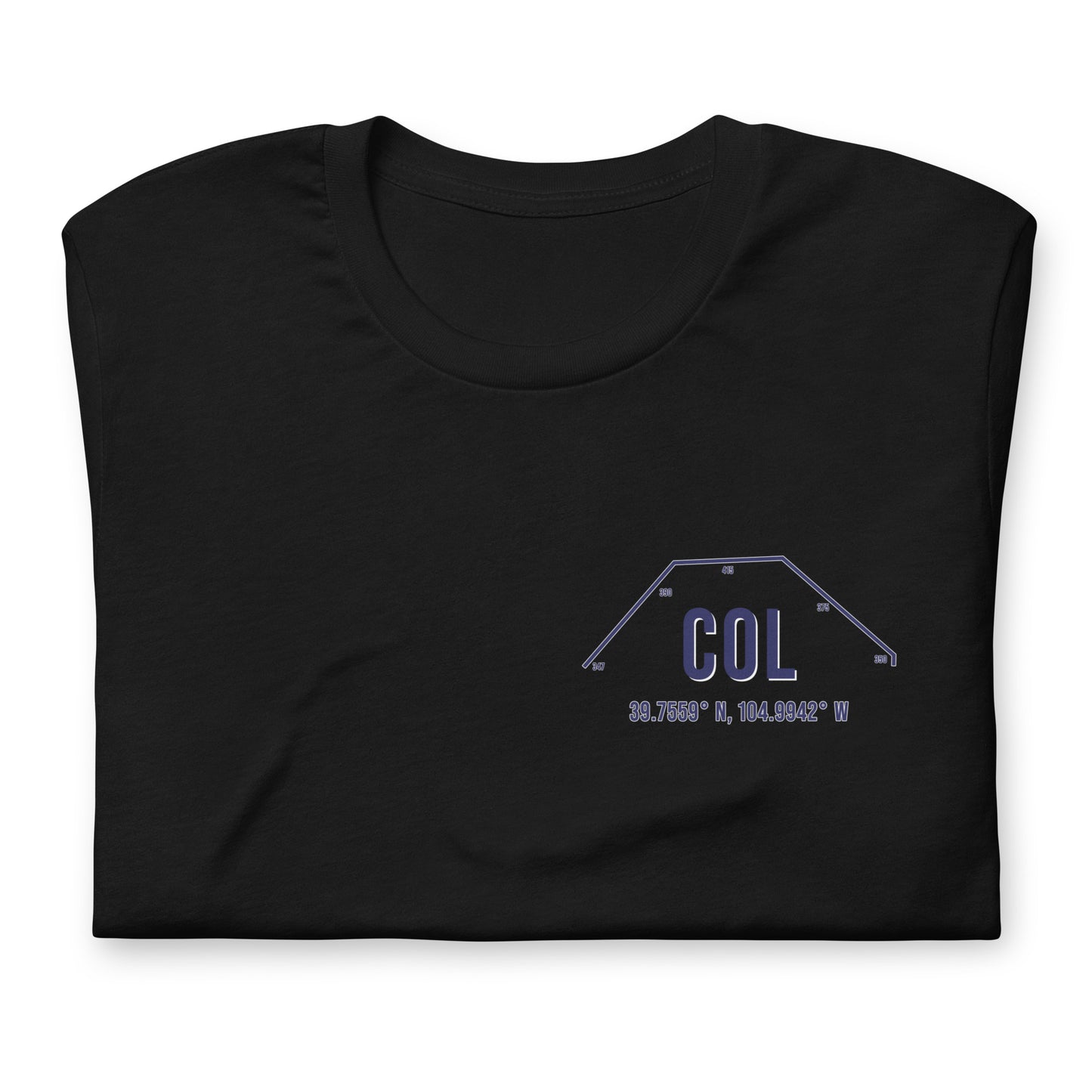 Unisex COL Outfield Wall T-Shirt | Black | Gray