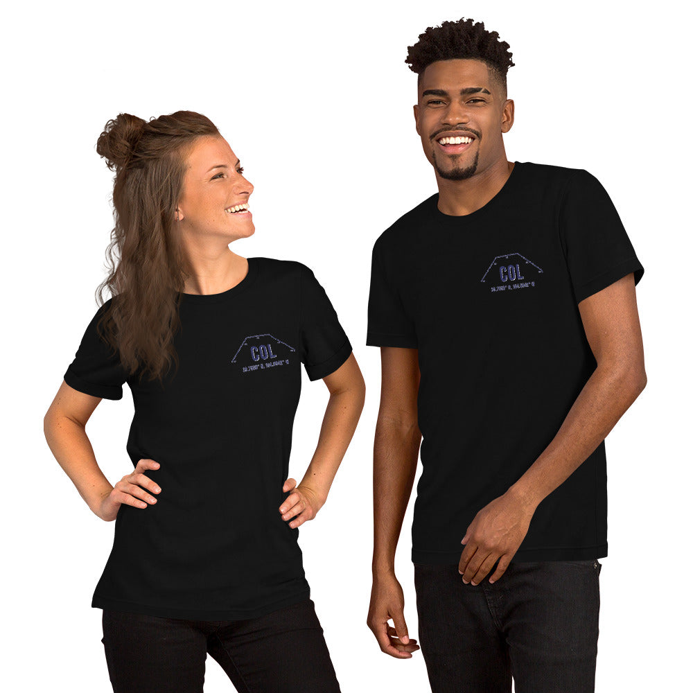 Unisex COL Outfield Wall T-Shirt | Black | Gray