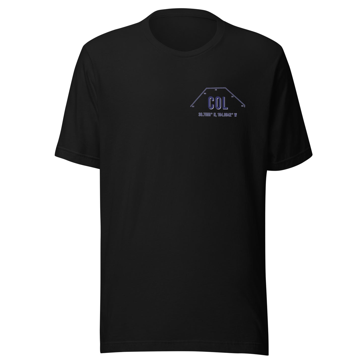 Unisex COL Outfield Wall T-Shirt | Black | Gray