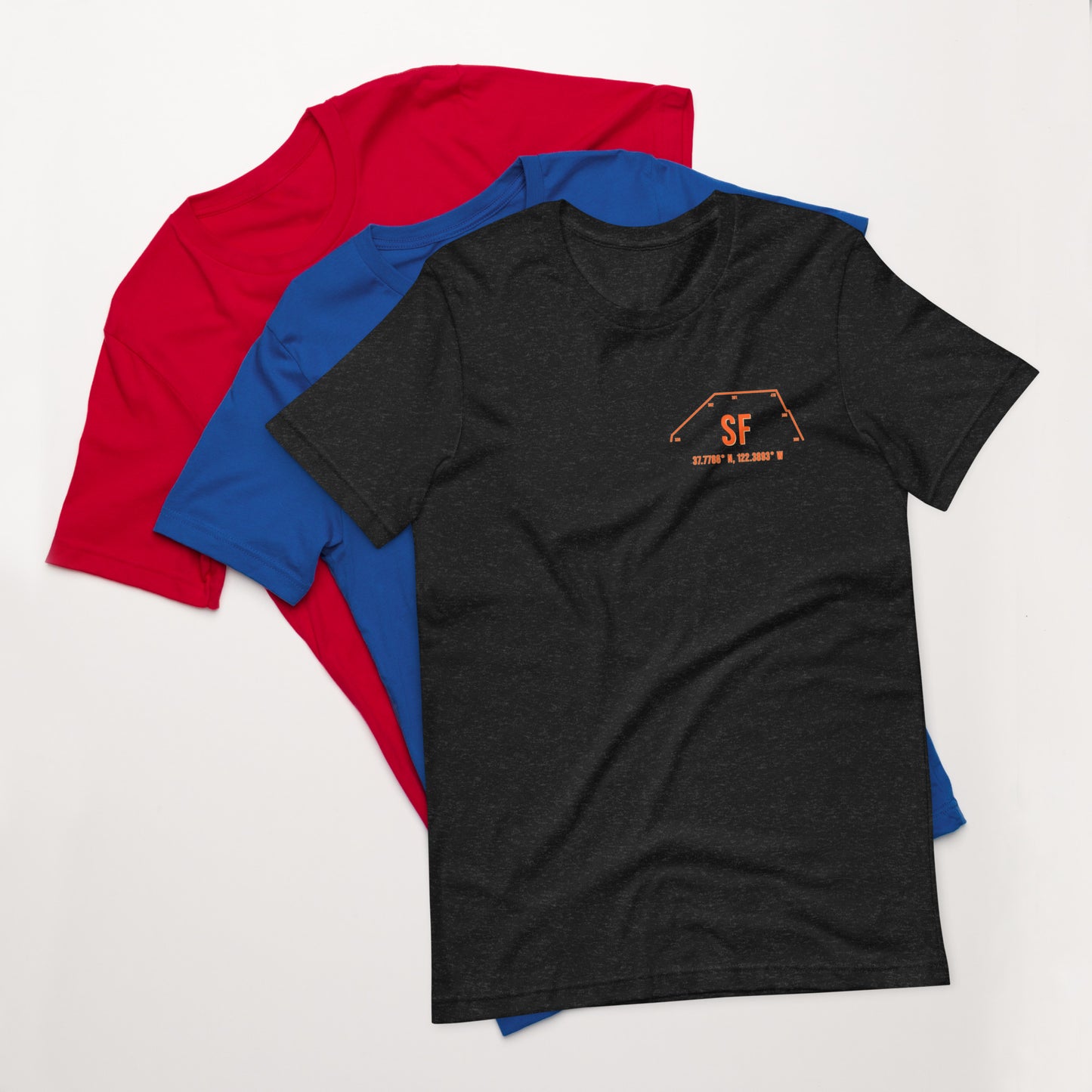 Unisex SF Outfield Wall T-Shirt | Orange | Black