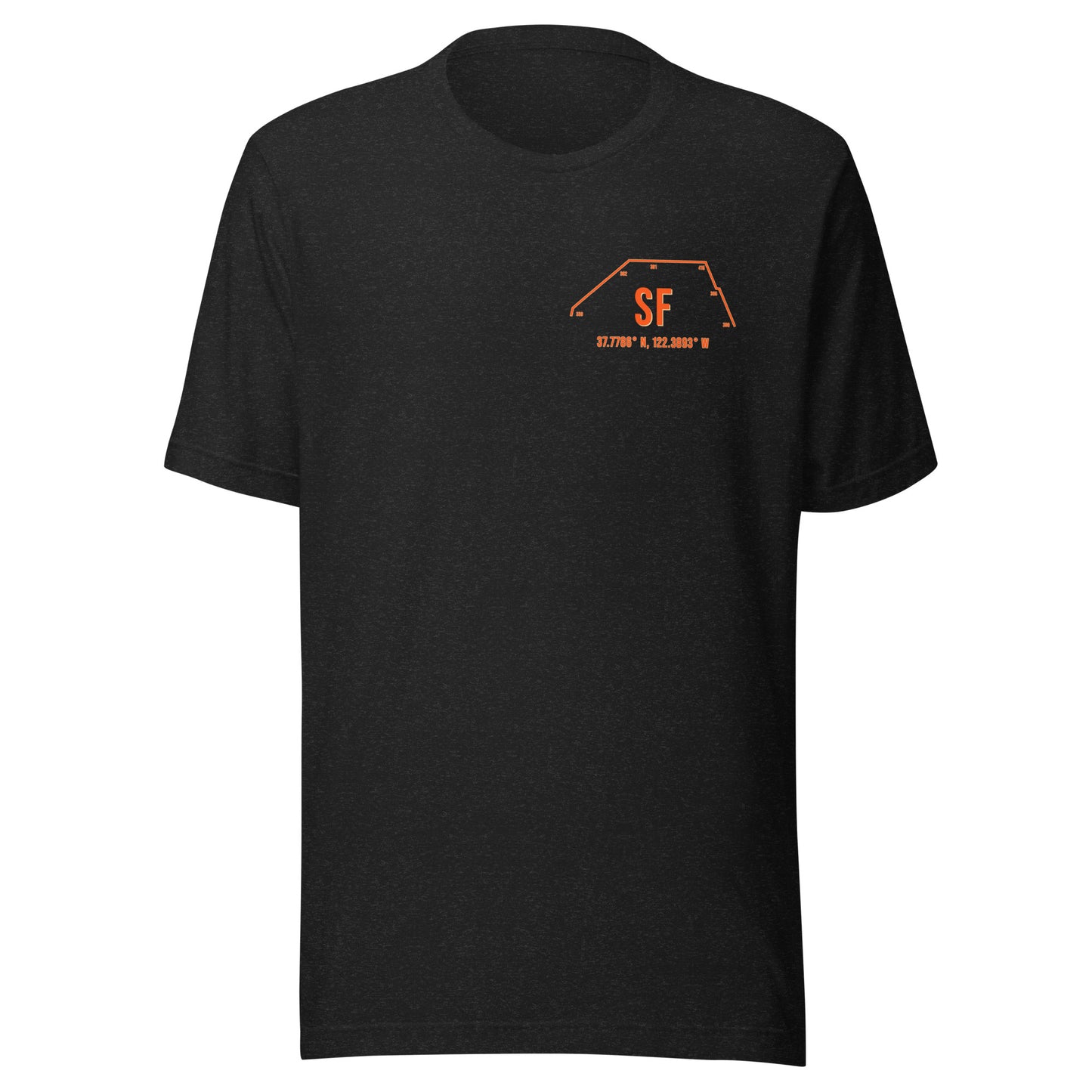 Unisex SF Outfield Wall T-Shirt | Orange | Black