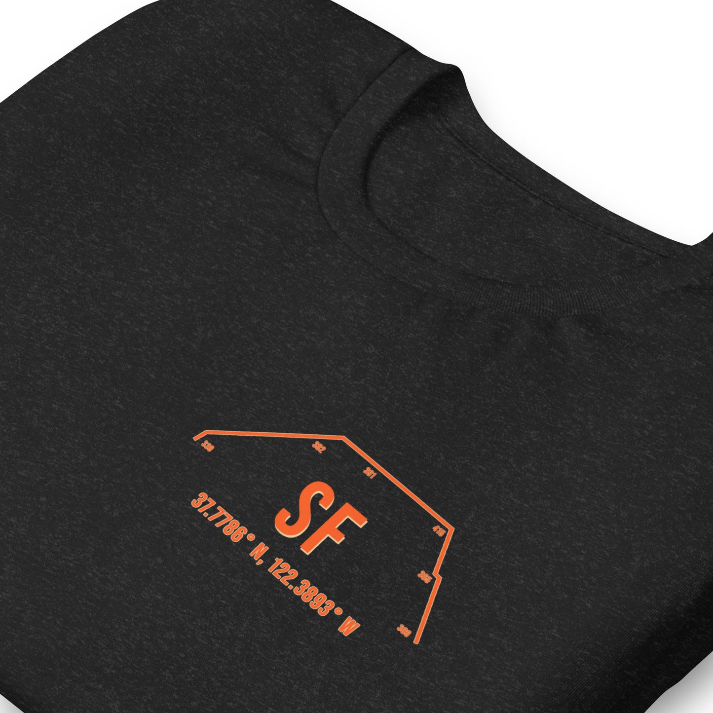 Unisex SF Outfield Wall T-Shirt | Orange | Black