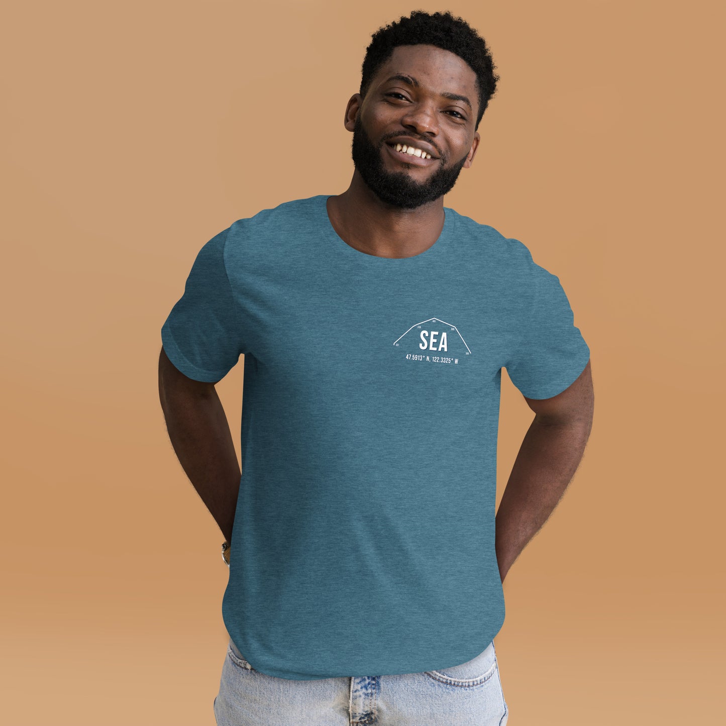Unisex SEA Outfield Wall T-Shirt | Teal | Navy
