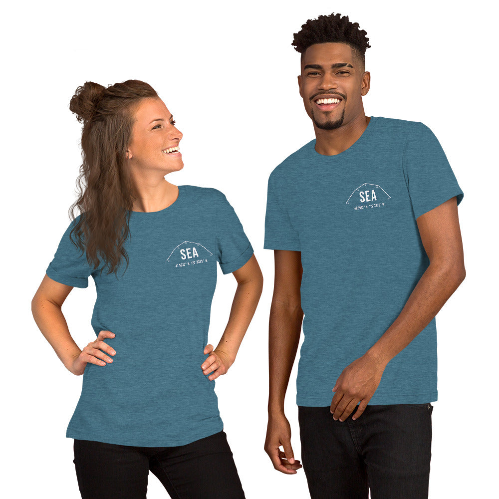 Unisex SEA Outfield Wall T-Shirt | Teal | Navy