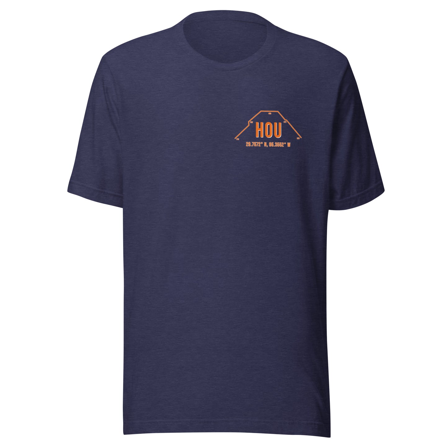 Unisex HOU Outfield Wall T-Shirt | Orange | Navy