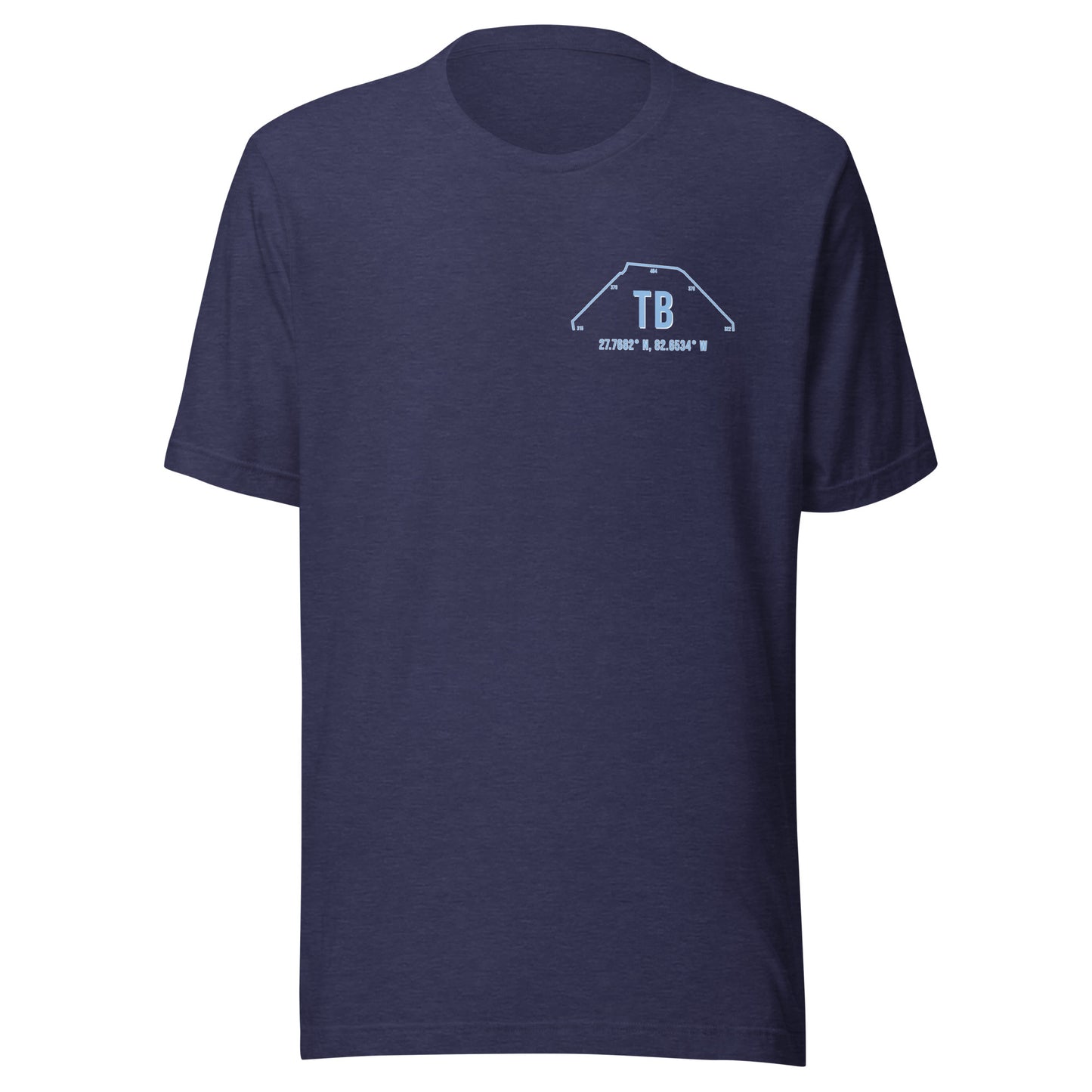 Unisex TB Outfield Wall T-Shirt | Navy | White