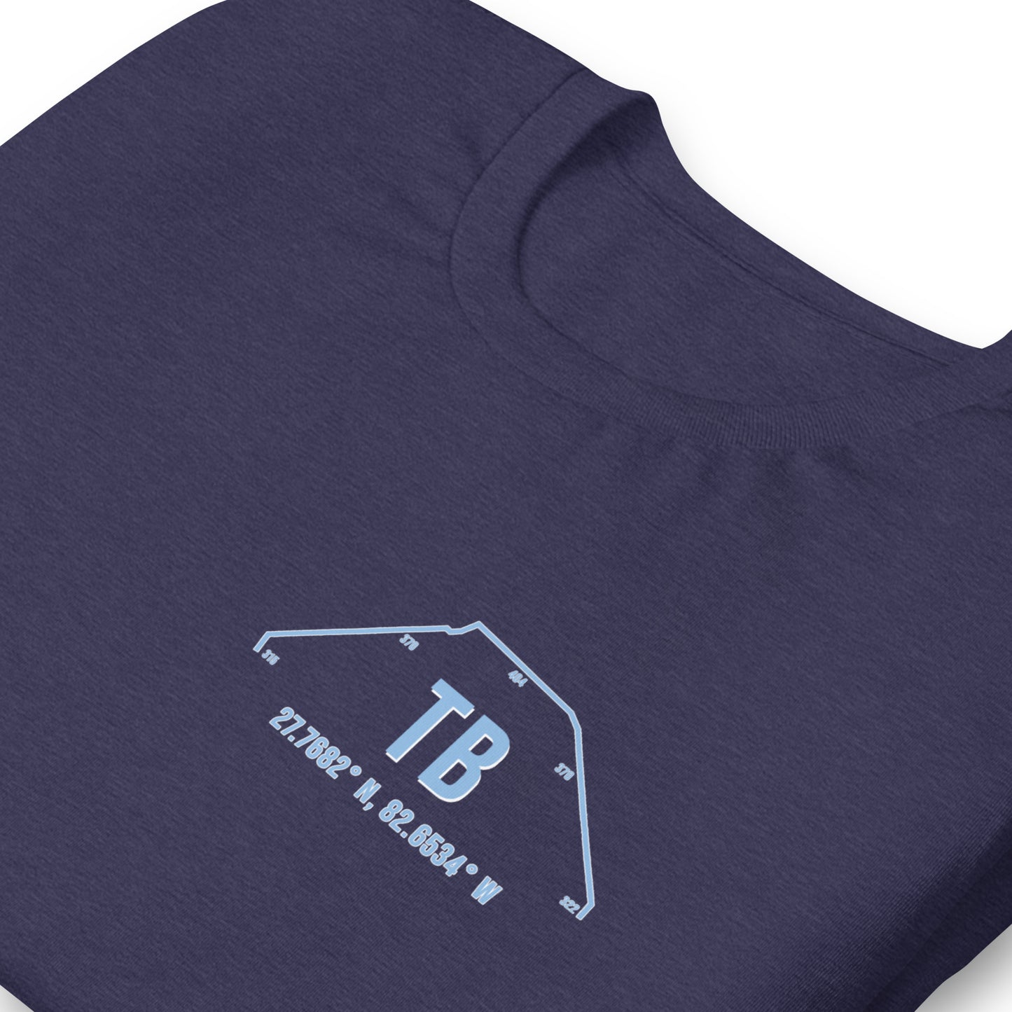 Unisex TB Outfield Wall T-Shirt | Navy | White