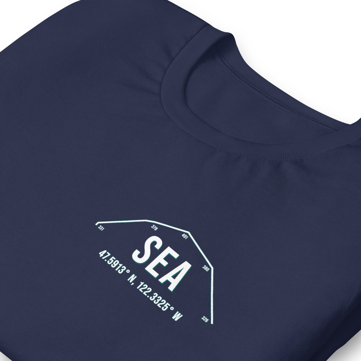 Unisex SEA Outfield Wall T-Shirt | Teal | Navy