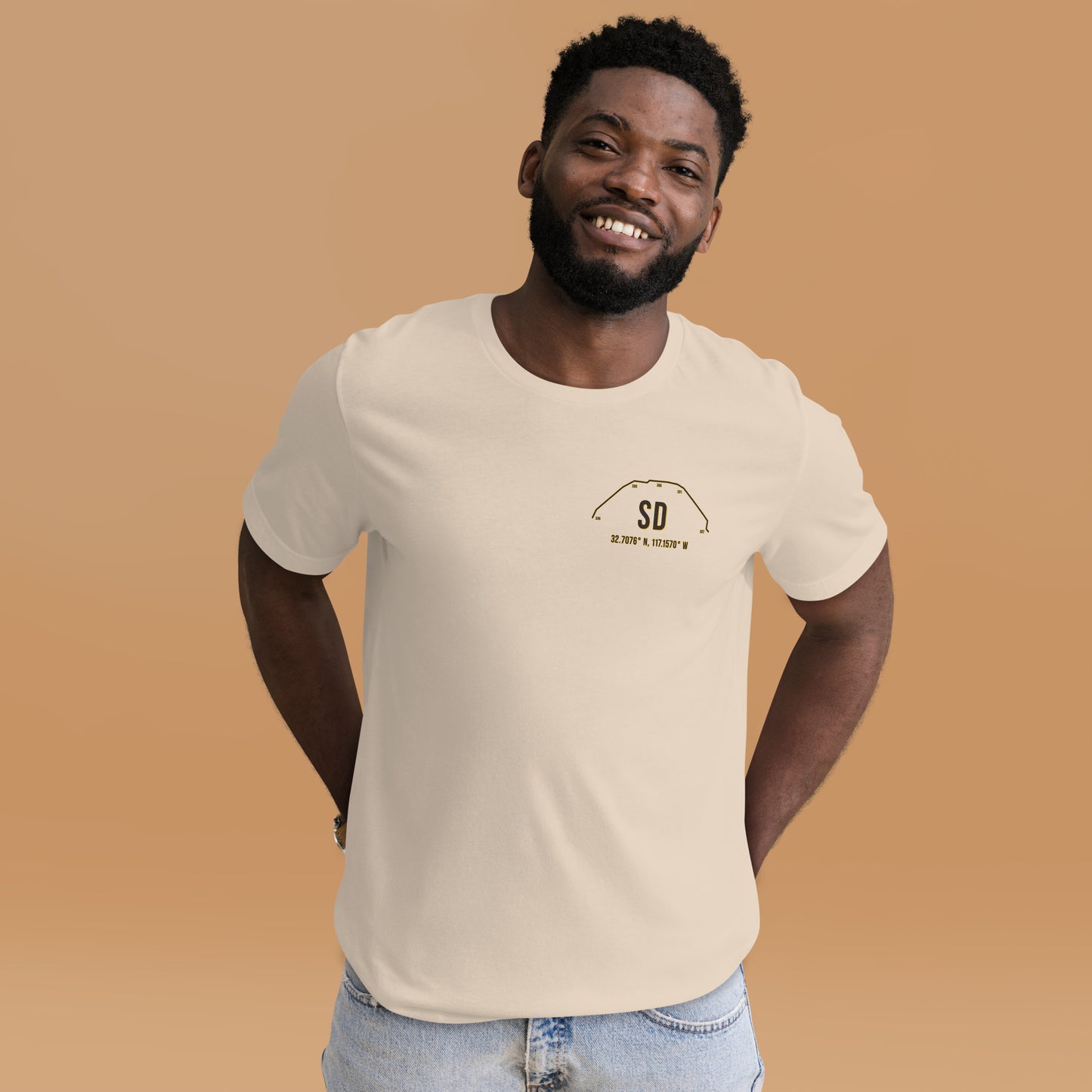 Unisex SD Outfield Wall T-Shirt | Cream | Yellow
