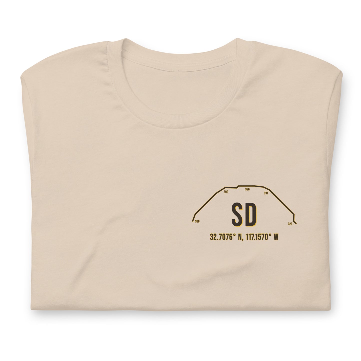 Unisex SD Outfield Wall T-Shirt | Cream | Yellow