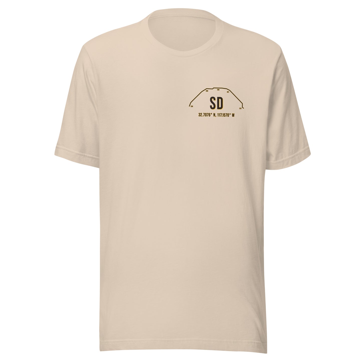 Unisex SD Outfield Wall T-Shirt | Cream | Yellow