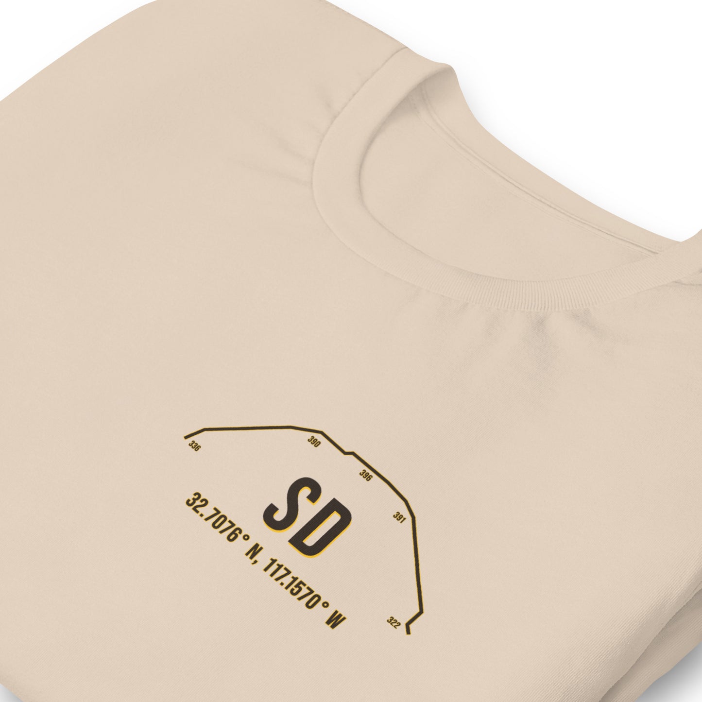 Unisex SD Outfield Wall T-Shirt | Cream | Yellow