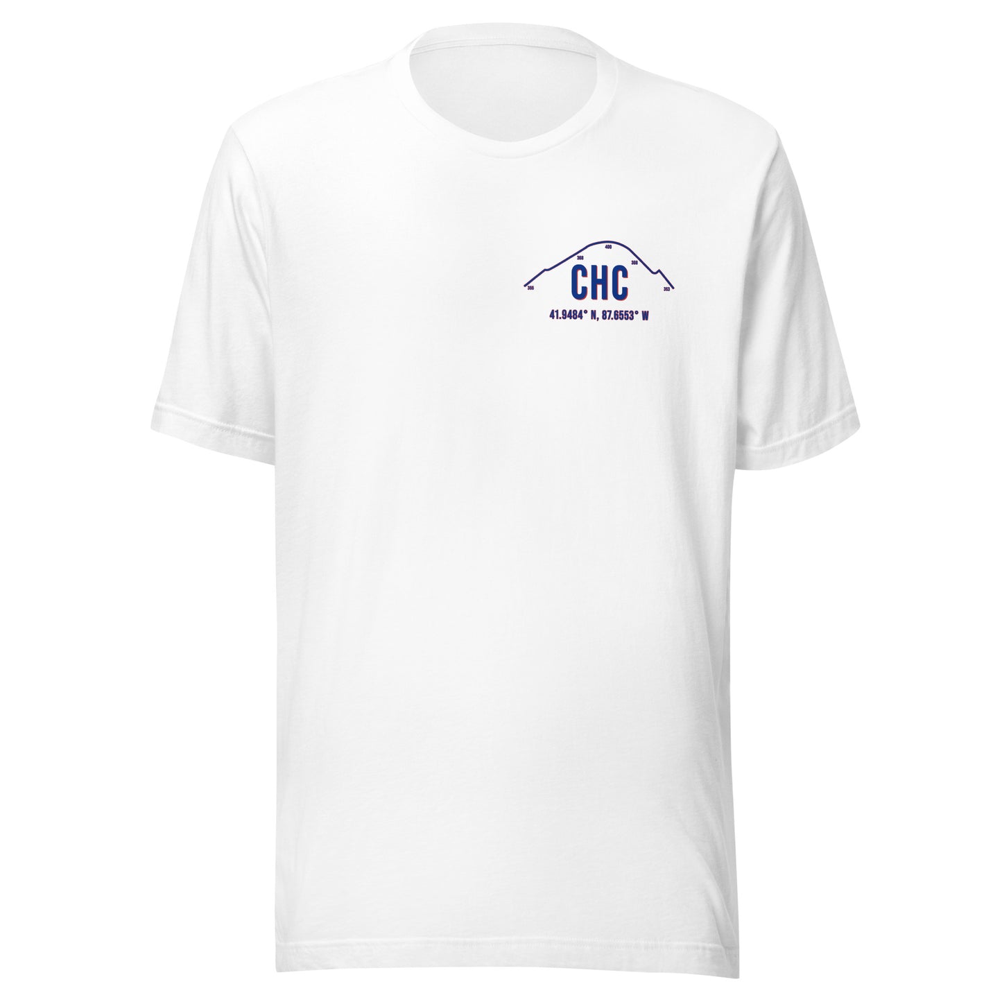 Unisex CHC Outfield Wall T-Shirt | Blue | White