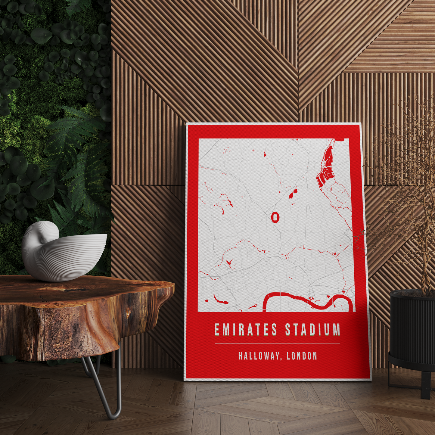 Emirates Stadium Map Poster | North London