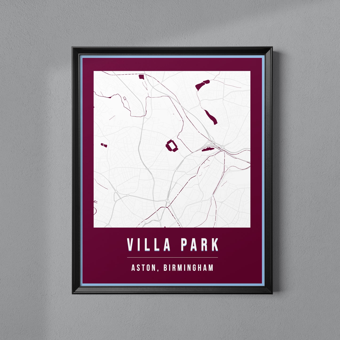 Villa Park Map Poster | Birmingham