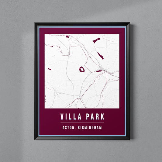 Villa Park Map Poster | Birmingham