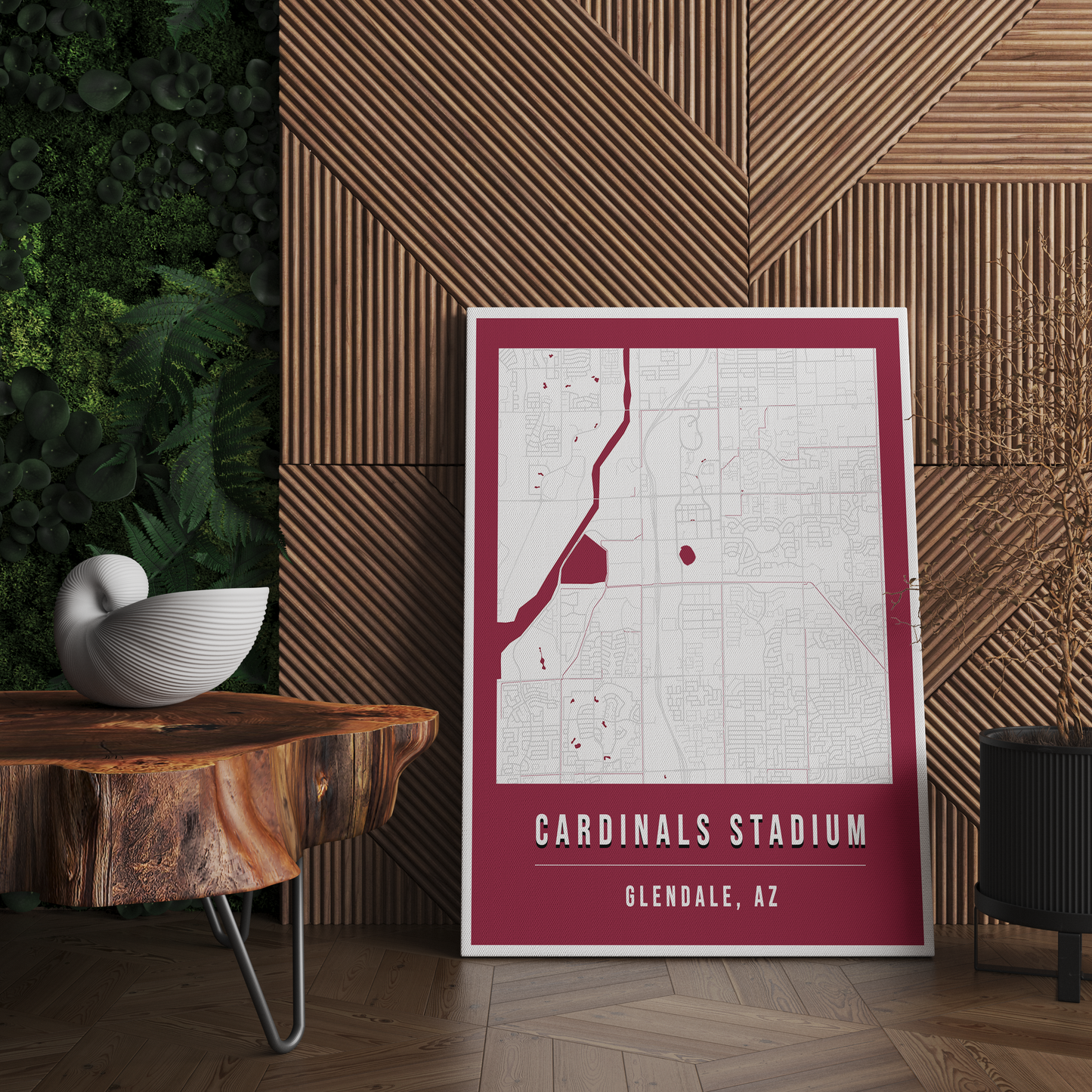 Cardinals Stadium Map Poster | Arizona