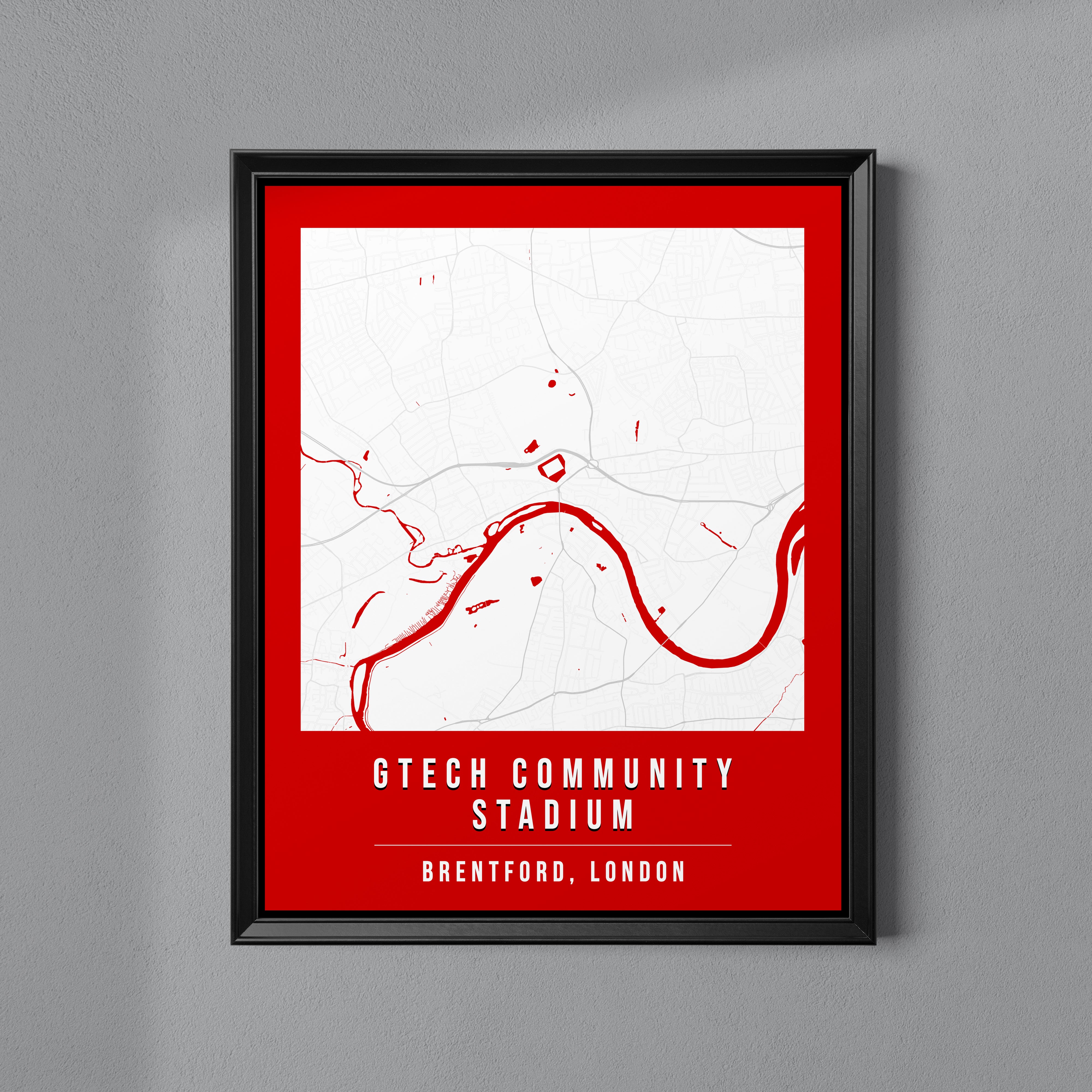 Gtech Community Stadium Map Poster | London – Shop Maapify
