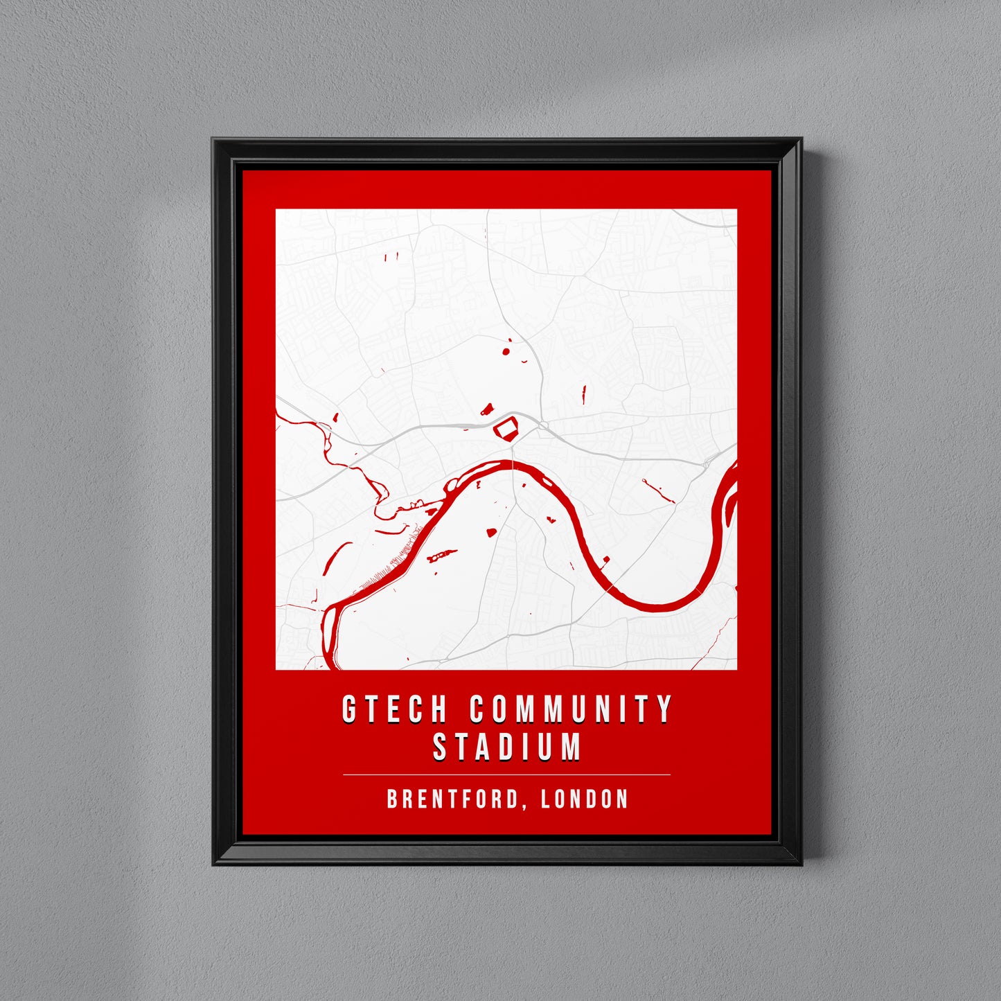 Gtech Community Stadium Map Poster | London