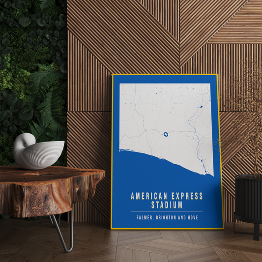 American Express Stadium Map Poster | Brighton & Hove