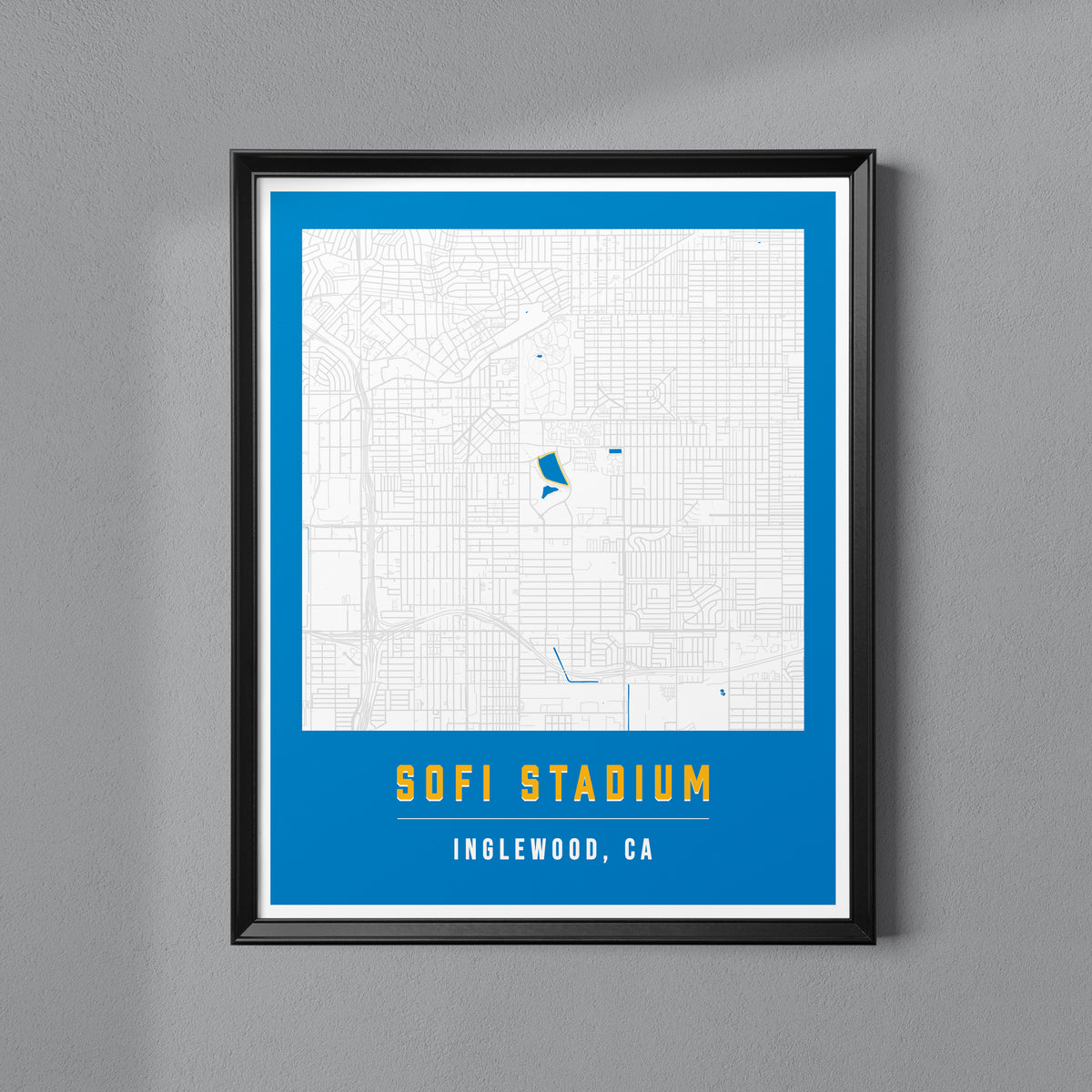 Sofi Map SoFi Stadium Map Poster | Los Angeles – Shop Maapify
