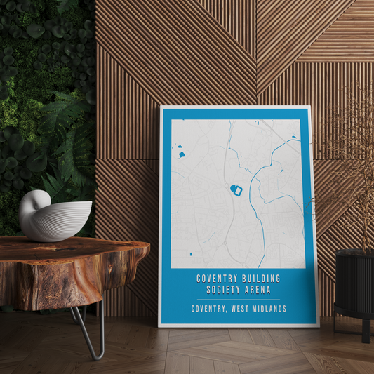 Coventry Building Society Arena Map Poster | Coventry