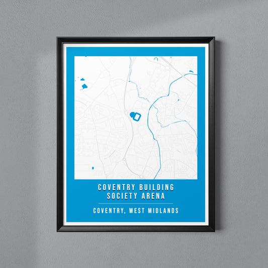 Coventry Building Society Arena Map Poster | Coventry