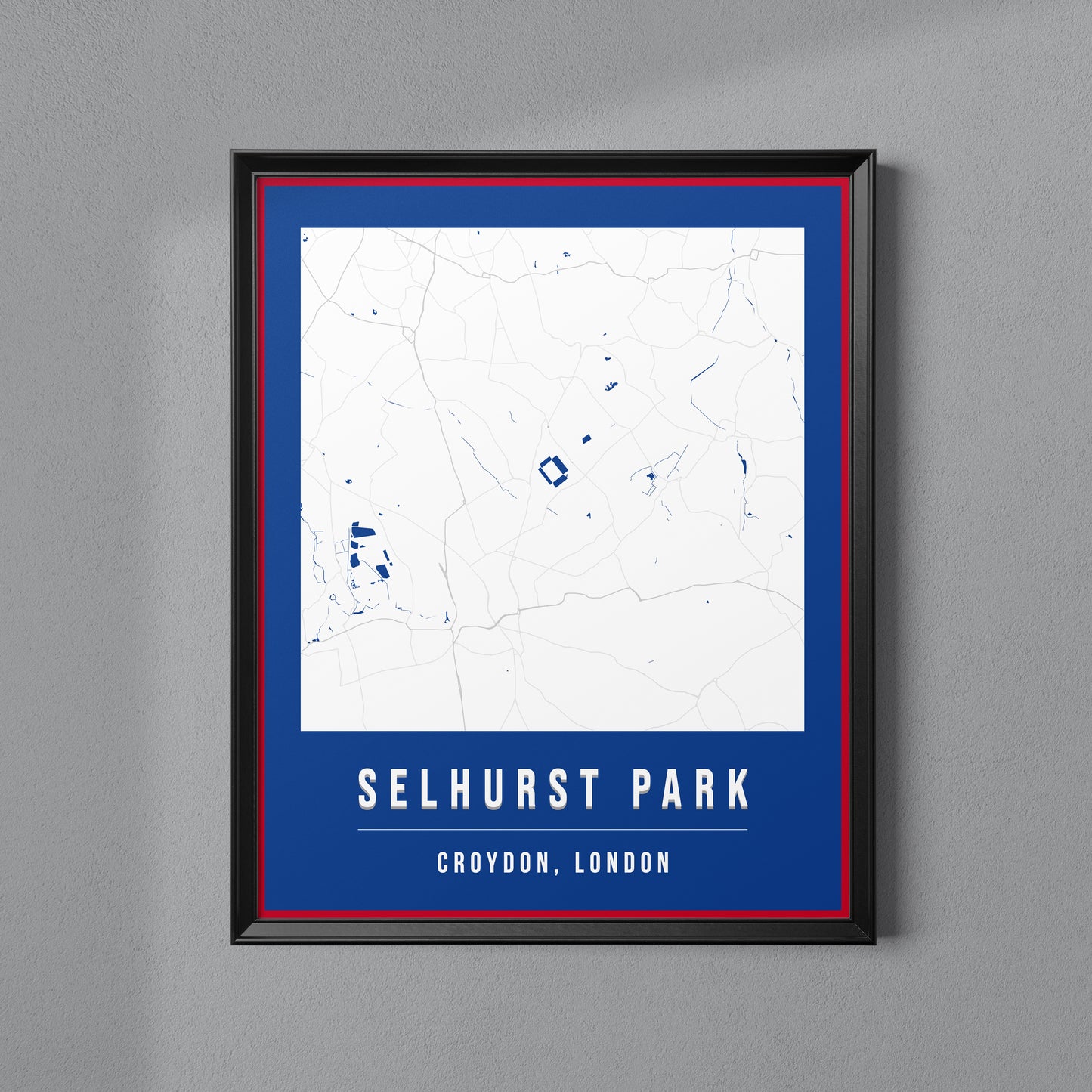 Selhurst Park Map Poster | London