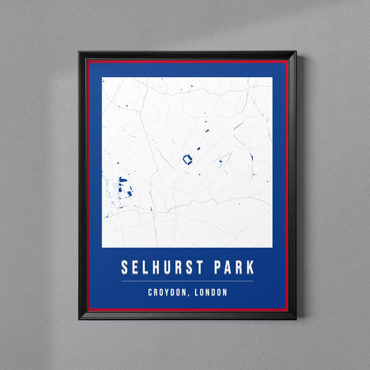 Selhurst Park Map Poster | London