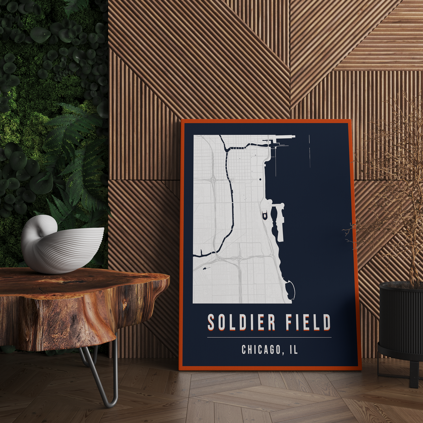 Soldier Field Map Poster | Chicago