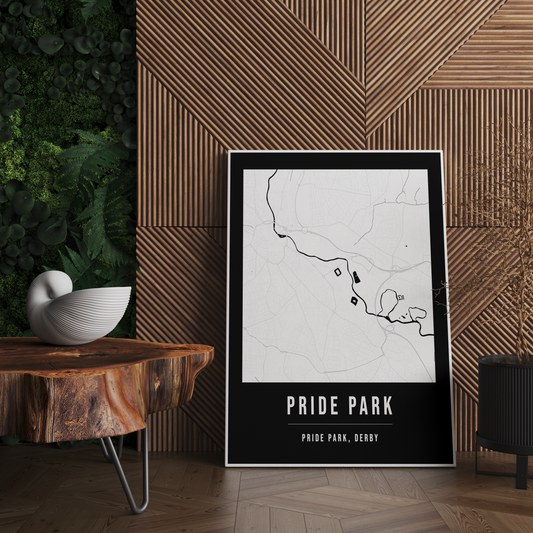 Pride Park Map Poster | Derby