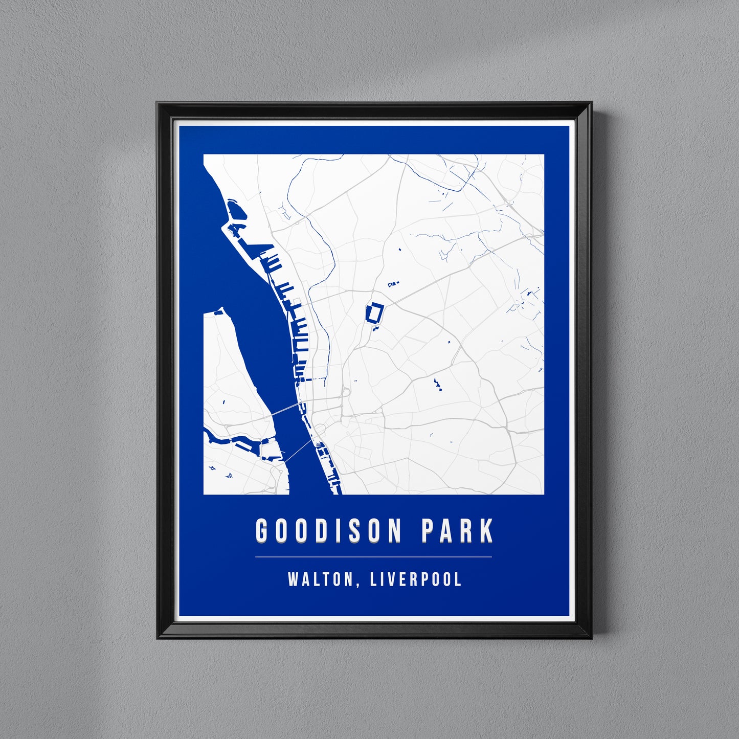 Goodison Park Map Poster | Liverpool
