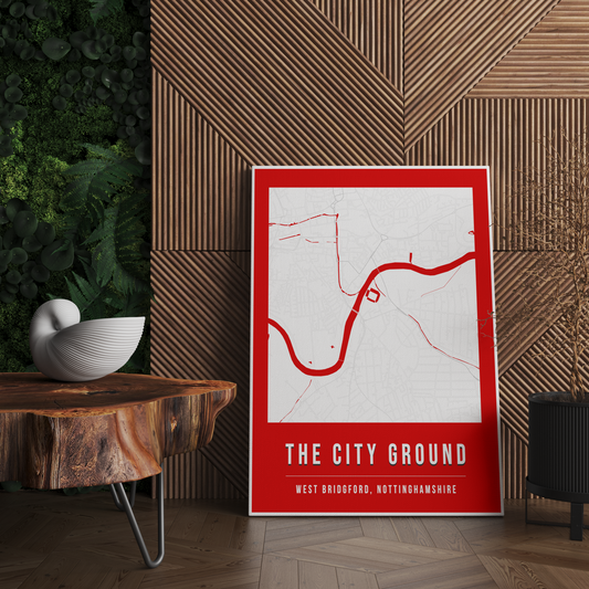 The City Ground Map Poster | Nottingham