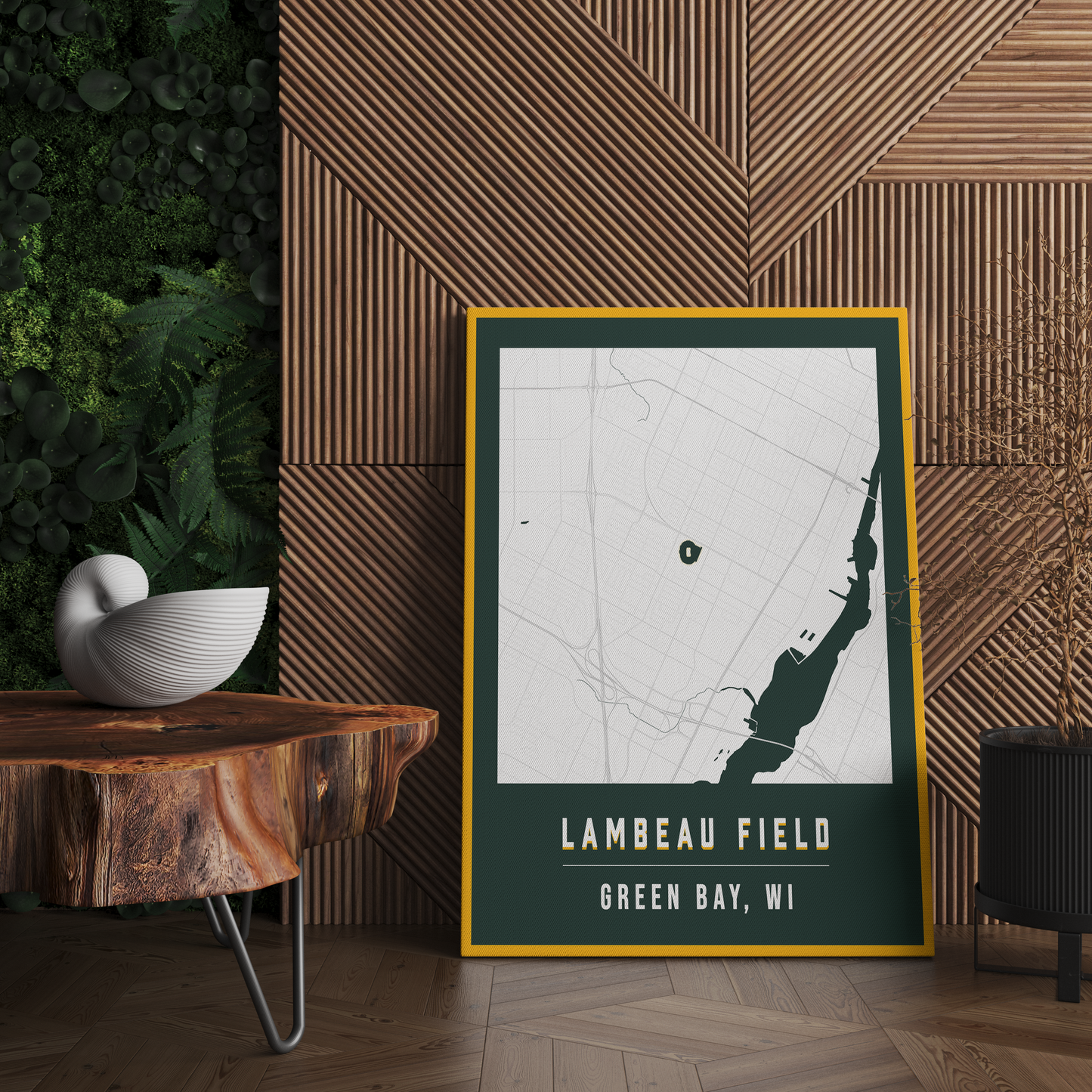 Lambeau Field Map Poster | Green Bay