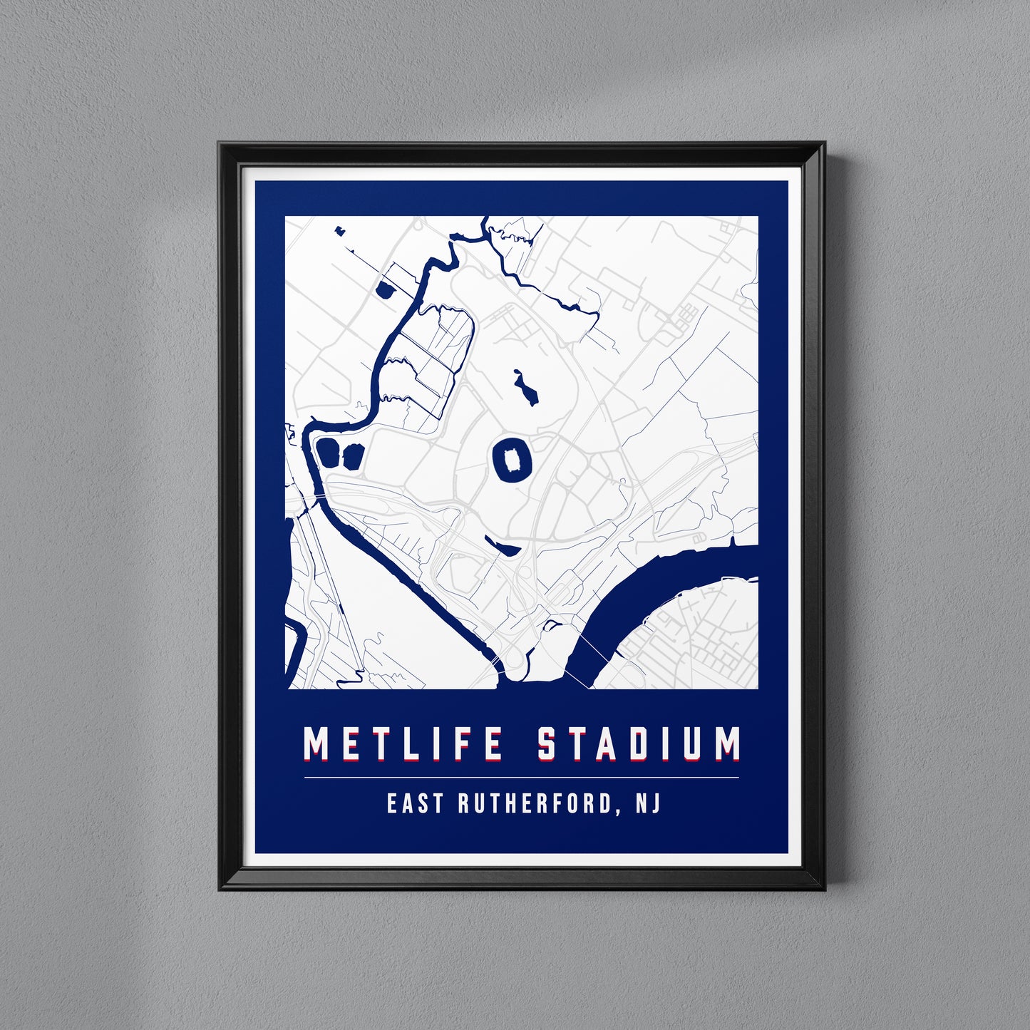 MetLife Stadium Map Poster | New York