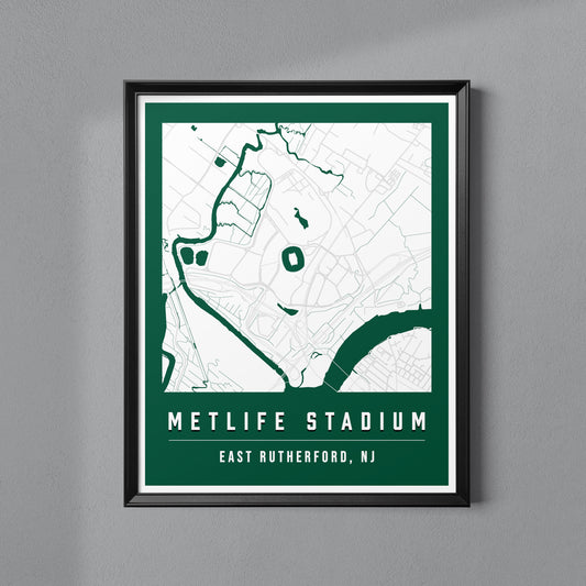 MetLife Stadium Map Poster | New York